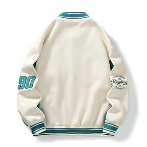 Chaud à la mode conception personnalisée hommes Baseball Letterman Bomber veste hiver réversible respirant mode porter - Product Image 2
