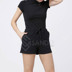 Pantalones cortos transpirables de alta calidad para mujer Diseño liso con estilo en color sólido Recién llegado Precio al por mayor - Product Image 5