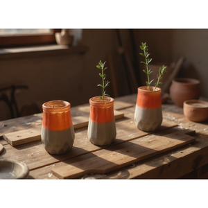 Vaso da pavimento in resina epossidica di lusso moderno con oggetti artigianali per soggiorno, camera da letto o decorazioni per matrimonio di natale - Product Image 4