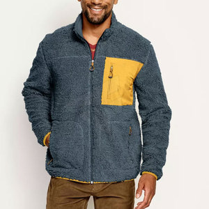 Veste Sherpa surdimensionnée personnalisée pour homme, manteau en polaire vintage bicolore, veste en fourrure de qualité supérieure, chaude et moelleuse, style Teddy Bear - Product Image 2