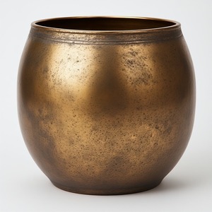 HeritageBrass Pot en or antique avec finition martelée parfaitement conçu pour une décoration de jardin élégante et une utilisation intérieure intemporelle - Product Image 6