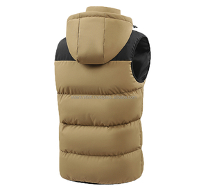 INTERKNIT INTERNATIONAL – Nouvelle veste matelassée sans manches pour homme, coupe-vent, respirante, en polaire, avec capuche amovible, idéale pour l'automne et les activités décontractées en extérieur - Product Image 2