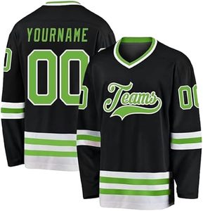 Uniformes de hockey sur glace personnalisés pour adultes |   Usine OEM |   Tissu 100% polyester de haute qualité |   Broderie écologique à séchage rapide - Product Image 3