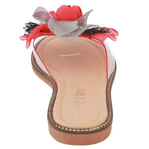 รองเท้าแตะแฟนซีสำหรับเด็กผู้หญิง รุ่น 006 - สีแดง - Product Image 4