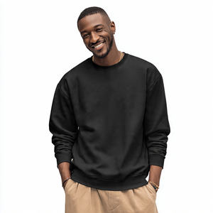 <b>Men's</b> Heavy Fleece Eco-Friendly Breathable Winter Pullover Sweatshirt-Oversized Fit Crew Neck Polyester/Cotton Blend Soft Long - Product Image 2