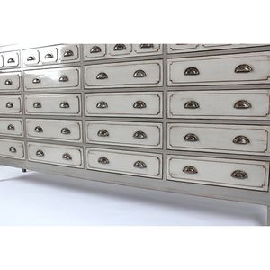 Armoire en bois d'acajou de taille personnalisée n ° 8301 Design classique vintage avec de nombreux tiroirs pliables pour le rangement du salon et de la chambre à coucher - Product Image 6