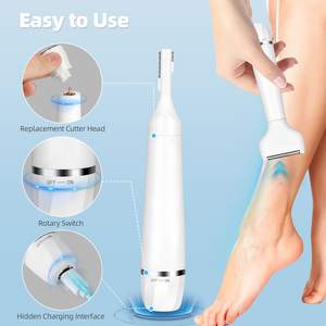 Rasoir électrique humide/sec pour femmes, étanche, tondeuse à poils corporels, épilateur pour les aisselles, le visage, les sourcils, le bikini - Product Image 5