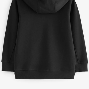 Fermeture éclair pour les acheteurs en gros, couleur unie avec logo personnalisé, coupe décontractée et tendance, manches longues et capuche 2026 - Product Image 6