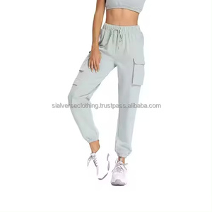 กางเกงกีฬาขาสั้นเอวสูงทรงหลวมยืดหยุ่นระบายอากาศได้ดี - Product Image 4