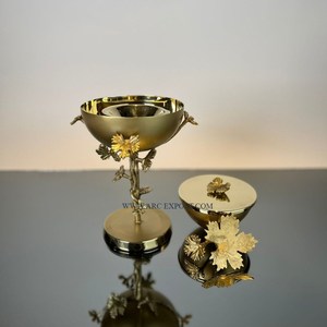 Brûleur d'encens poli miroir en métal de qualité supérieure forme et taille personnalisées modernes brûleur de Oud de table en acier inoxydable en métal - Product Image 4