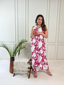 Kurti Moderno de Algodón sin Mangas, Prenda Multiusos Cómoda para Mujer, para Uso Diario en Casa y Uso Regular - Product Image 2