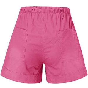 Pantalones cortos de Yoga transpirables para hombre y mujer, Shorts de gimnasio con logotipo personalizado, de algodón liso, holgados, con OEM - Product Image 6