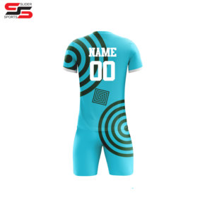 เสื้อฟุตบอลสีฟ้าสีขาว-ดำ - Product Image 4