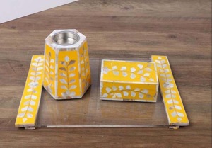 Quemador de incienso Bakhoor de resina hecho a mano con incrustaciones de madreperla, soporte de incrustaciones de hueso Mubkhara de bajo precio para venta de regalo faizacraft - Product Image 2