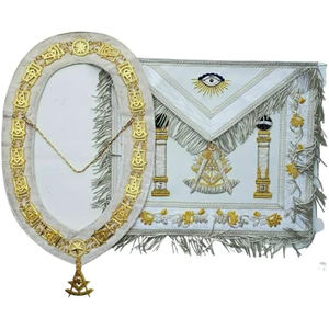 Pakistán fábrica Masonic Regalia Craft Master Masons | bordado masónico Regalia cadena collares - Product Image 3