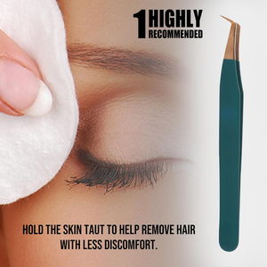 Juego de Pinzas para Extensión de Pestañas de Acero Inoxidable con Punta de Fibra de Volumen de Grado Profesional, Antimagnéticas, Puntas Ultrafinas para Volumen - Product Image 5