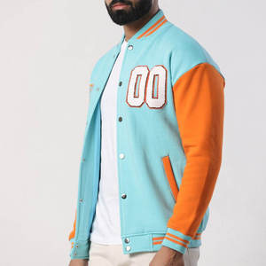 Wholesale Custom Design Lettermen <b>Baseball</b> <b>Jacket</b> <b>Men</b> Hot Selling Fashion Wear Zipper Canvas Winter Season OEM Service Available - Product Image 3