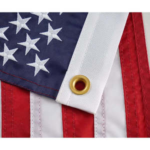 ธงเรืออเมริกัน ขนาด 16x24 นิ้ว ผลิตในสหรัฐอเมริกา ปักลายดาว 50 ดวง ธงเรือเดินสมุทรสหรัฐอเมริกา พร้อมห่วงทองเหลือง 2 จุด ทนทาน - Product Image 6