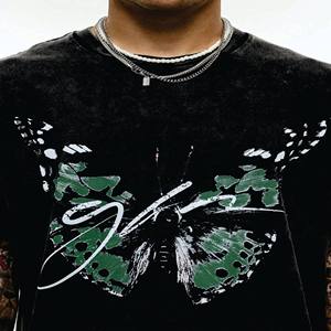 Venta al por mayor de impresión personalizada de los hombres Hip Hop Fitness camiseta Vintage de gran tamaño de hombro caído de punto de diseño de talla grande 100% algodón - Product Image 2