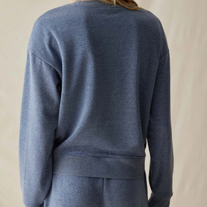 Sweat-shirt décontracté à manches longues pour femme, imprimé sur le devant, en maille ample, pour le sport, col rond, pull, 100% - Product Image 2