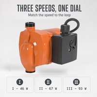 Pompa Sirkulasi Motor Kaleng CE 220V 50Hz Tekanan Rendah OEM Pemanas Lantai Sirkulasi Air Panas 3.5m/h 6m Head DN20