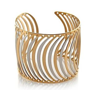 Stylish Vintage Religious Brass Cuff <b>Bracelet</b> with Diamond and Pearl Trendy Year Design Religious Jewelry Gift Bangle - Product Image 4