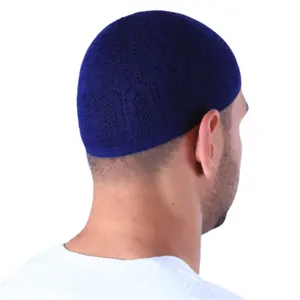 New Islamic Hat Men cappelli da preghiera alla moda Arabia saudita Head Wear berretti musulmani Kufi Skull Caps Topkippot turbante ebraico Topi