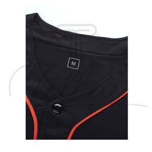 Maillot de baseball imprimé respirant 100 % polyester de haute qualité pour femmes, grande taille, à manches courtes et à prix abordables - Product Image 6