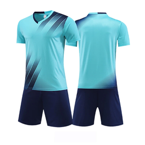 Ensemble de maillots de football verts pour hommes, uniformes sportifs en polyester respirant, kits de football complets - Product Image 3