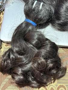 ช่อผมดิบแบบหยิกสำหรับเด็กผมคน100% จากผมมนุษย์แท้ - Product Image 4