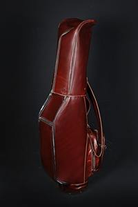 Limited Reddish Brown Color Handmade Leather Golf Bag <b>Stand</b> Personalization LGB-0029 - Product Image 6
