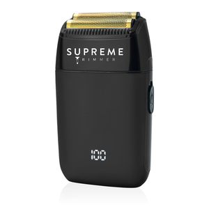 Tondeuse à cheveux électrique rechargeable noire, rasoir rotatif à double lame lavable pour le visage, le corps et la barbe, de fabrication allemande - Product Image 4