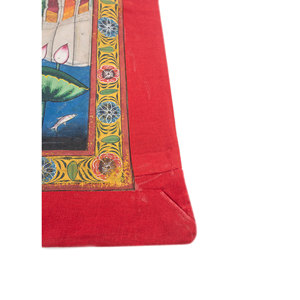 Tapiz de Pared de Tela de Algodón con Arte Pichwai, Diseño Bohemio Moderno Navideño para Decoración del Hogar, Incluye Cuerda - Product Image 4