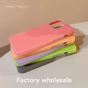 Étui de téléphone de haute qualité, couleur unie, design professionnel, antichoc, étanche, compatible avec 17 Pro Max, en silicone souple et en polycarbonate - Product Image 6