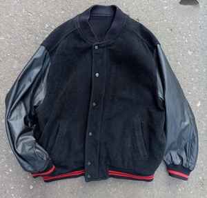 Customizable <b>Vintage</b> Varsity Jacket 100% Wool Embroidered Logo on Front XS Size Zippered Closure Winter Oem Service - Product Image 1