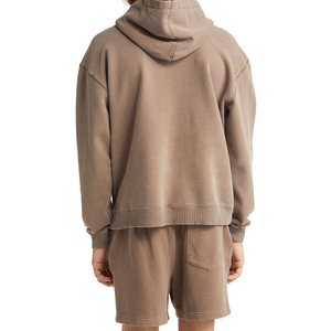 Custom Jogger Unisex Sweatsuits Cotton Suits 2 Piece <b>Set</b> Patchwork Screen Print Plain Baggy Tracksuit for Men Hoodie Short <b>Set</b> - Product Image 3