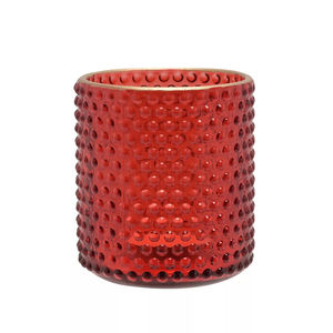 Portavelas Decorativos Elegantes de Vidrio con Puntos Rojos para Decoración del Hogar - Product Image 5