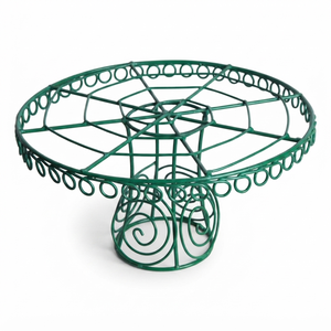 Indian Handmade Metal Round Cake Stand With Vintage Wire Design For Kitchen Counter Display <b>Storage</b> Basket On Sale - Product Image 3