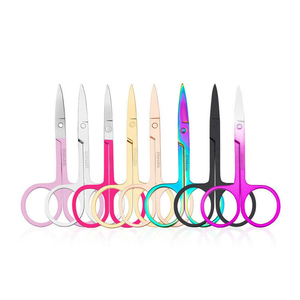Tijeras Profesionales Multiusos Pequeñas y Rectas de Acero Inoxidable con Mango de Cerámica para Diestros, para Cejas, Afeitado y Uso en Salón - Product Image 3