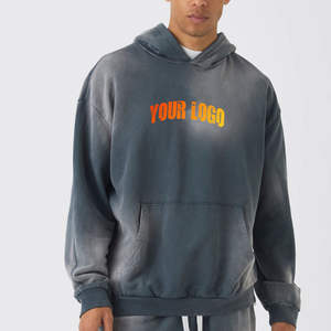 Nueva Llegada, Sudadera con Capucha de Diseño Moderno para Hombre, Estilo Casual, Lavado Desteñido, con Logotipo Personalizado - Product Image 5