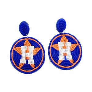 Dernières boucles d'oreilles style Rhinestones verre perlé personnalisé lettre nom boucles d'oreilles avec boucle d'oreille conçue sur mesure à vendre - Product Image 3