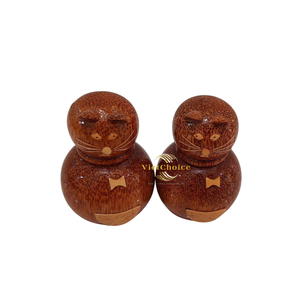 Organic Style Coconut <b>Toothpick</b> Jar Natural Dining Table Accessory with Lid Option - Product Image 6