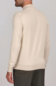 Suéter Cárdigan de Manga Larga, Suéter de Punto, Suéter de Invierno para Hombre con Cierre, Color Marrón Claro, 100% Algodón, el Mejor Producto en AKO Sports - Product Image 5