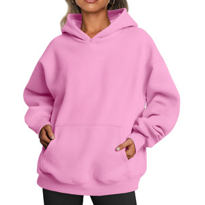 Meilleure vente Sweats à capuche surdimensionnés pour femmes Anti-rides Couleur personnalisée pour l'hiver Sweats à capuche de style urbain pour femme - Product Image 3