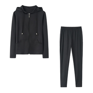 Survêtement pour femmes avec logo personnalisé 100% coton Survêtement Épaule tombante Respirant Recadrée Lavé à l'acide Unisexe pour la saison d'hiver - Product Image 1