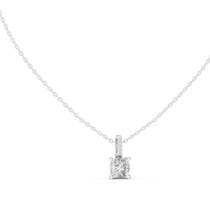 Collar con Colgante de Diamante Sintético VVS-VS EF de 1.576 CT, Disponible en Oro Rosa, Amarillo y Blanco de 18KT y 14KT - Product Image 3
