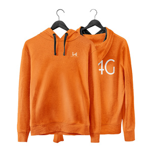 Printemps personnalisé coton tricoté Hip Hop Style sweats à capuche pour hommes 100% coton recadrée à capuche Streetwear sweats à capuche surdimensionnés sans devoir - Product Image 4