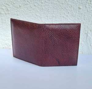Portefeuille unisexe en cuir véritable marron riche et à la mode avec blocage RFID - Product Image 5
