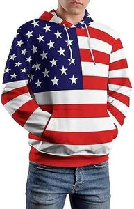 Sudaderas con capucha para hombres Cool Men's Pullover Hoodies Sudadera gráfica linda con bolsillos - Product Image 5