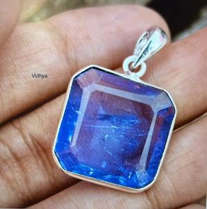 925จี้ทำมือ Tanzanite เงินสเตอร์ลิงจี้ผู้หญิงสวย - Product Image 4